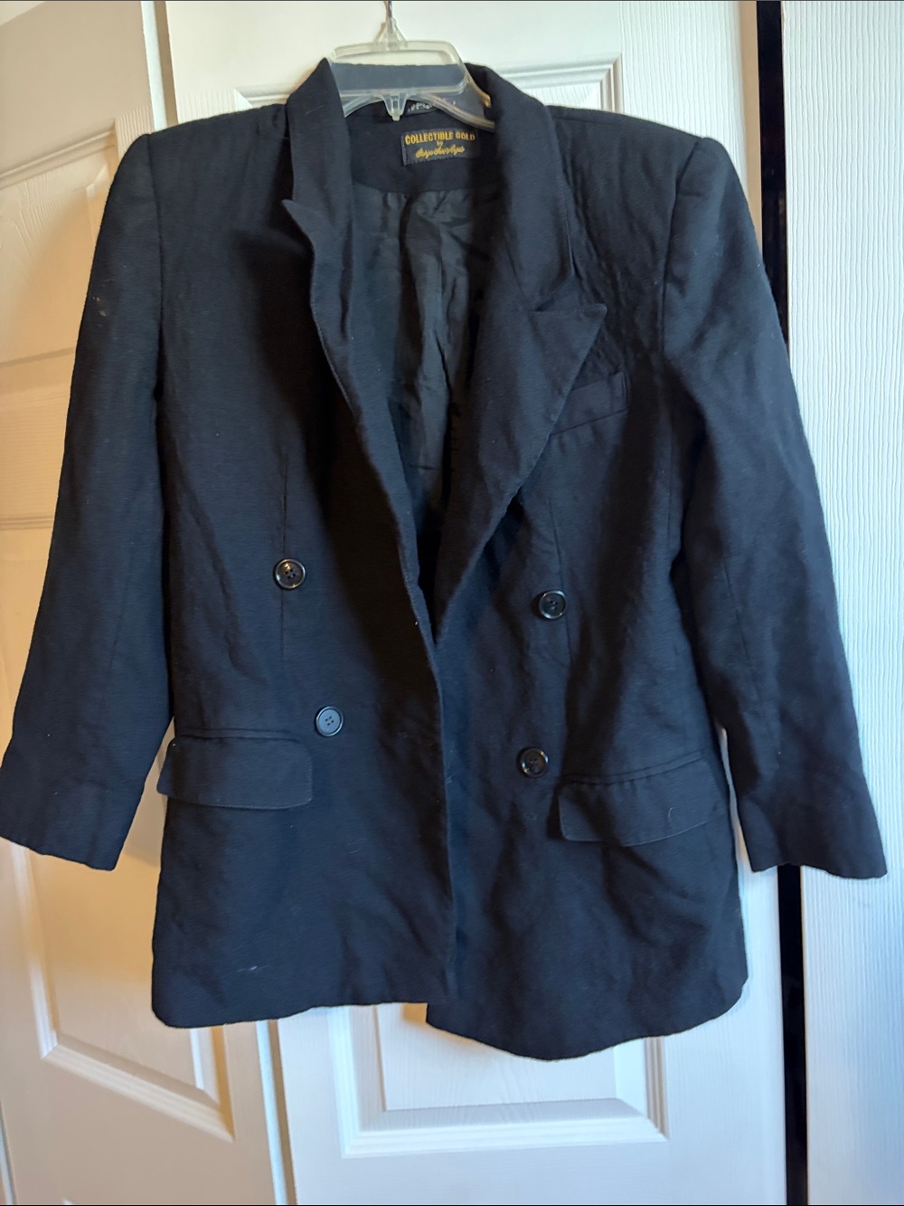 Collectible Gold by Giogia Sant Angelo Black Women's Blazer size 8